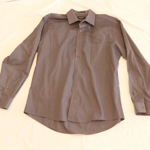 Men's Gray Dress Shirt
